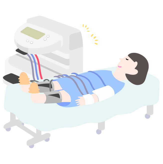 イラスト一覧_血圧脈波検査（循環器）